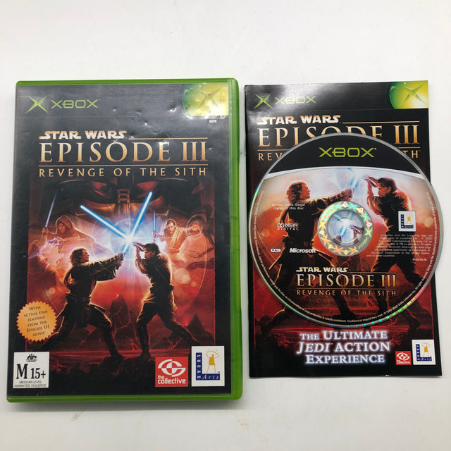 Star Wars Episode 3 III Revenge Of The Sith Xbox Original Game + Manual PAL