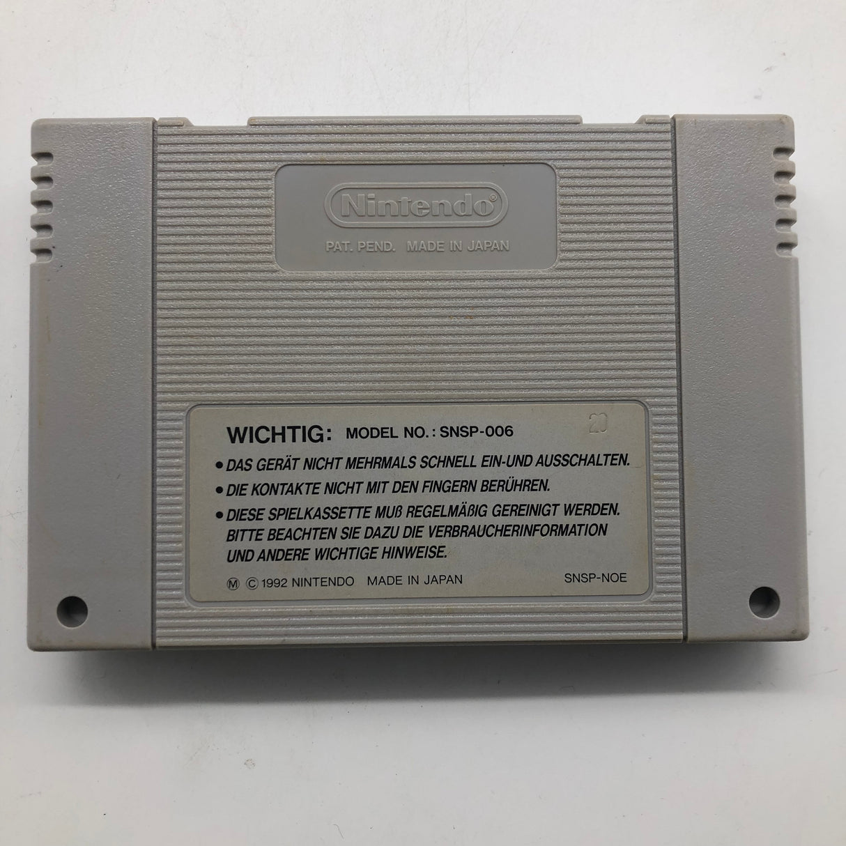 F-Zero Super Nintendo SNES Game Cartridge PAL