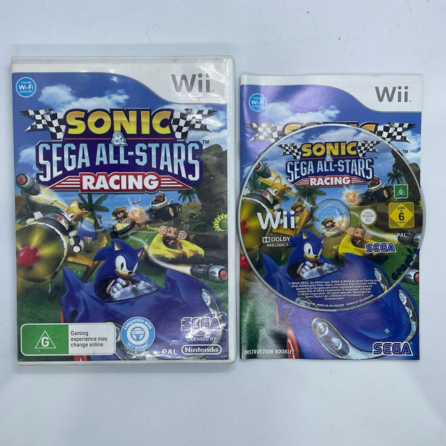Sonic & Sega All-Stars Racing Nintendo Wii Game + Manual PAL