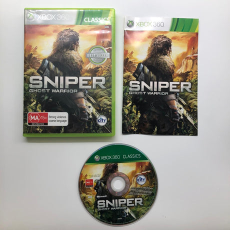 Sniper Ghost Warrior Xbox 360 Game + Manual PAL