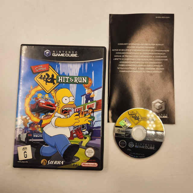 The Simpsons Hit & Run Nintendo Gamecube Game + Manual PAL