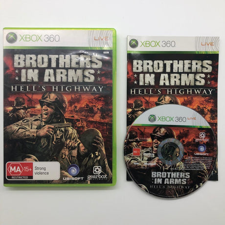 Brothers in Arms Hell's Highway Xbox 360 Game + Manual PAL