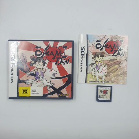 Okami Den Nintendo Ds Game + Manual 05A4