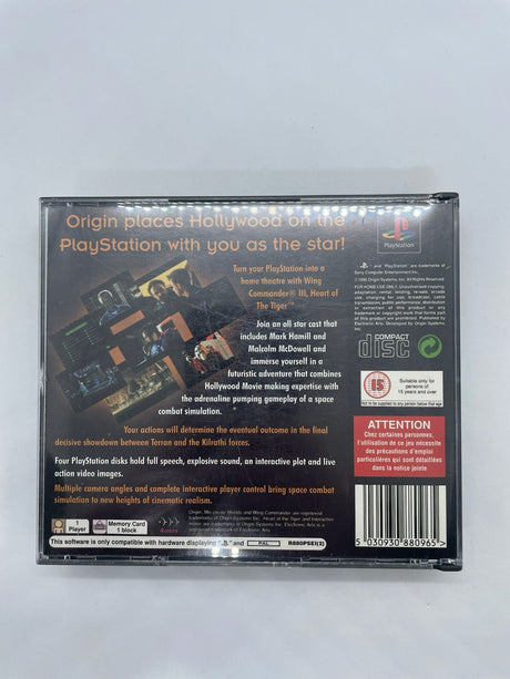 Wing Commander III 3 Heart of the Tiger PS1 Playstation 1 Game PAL