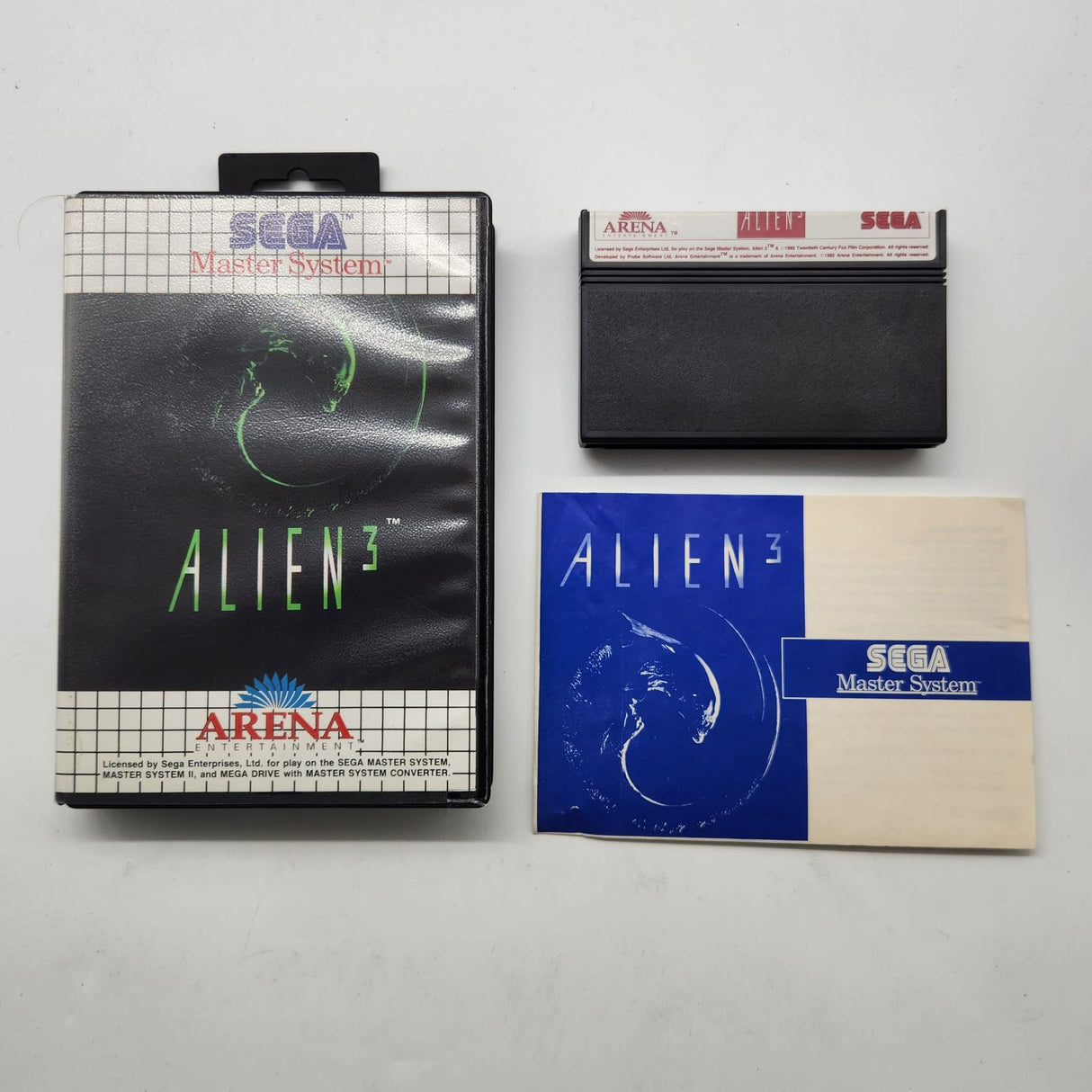 Alien 3 Sega Master System Game + Manual PAL
