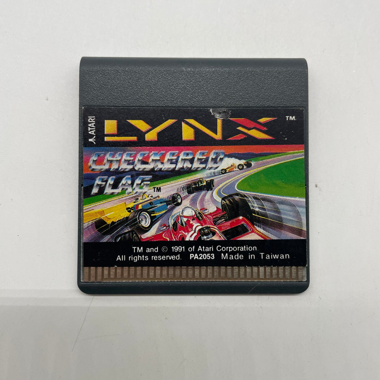 Checkered Flag Atari Lynx Game Cartridge Only PAL