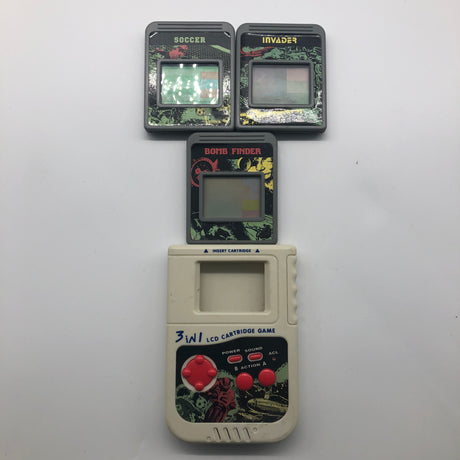 Superbe Electronique 3 in 1 LCD Cartridge Game Handhelld Console