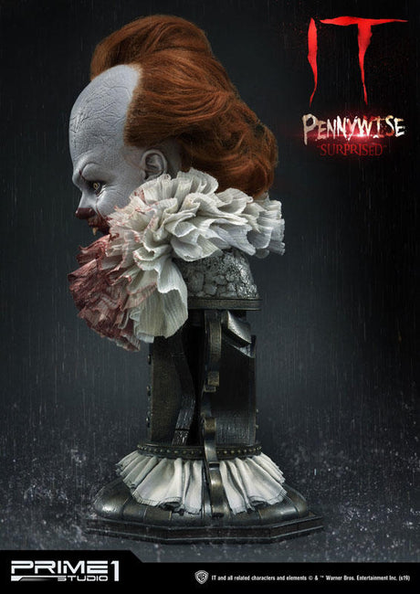 Prime 1 Studio HDBIT-03 IT Pennywise Surprised 1/2 Bust Statue Figure 201/250