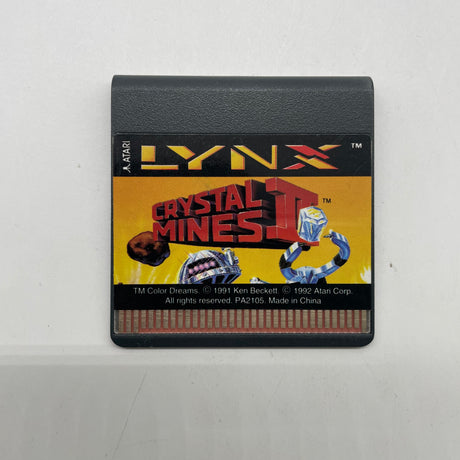 Crystal Mines 2 II Atari Lynx Game Cartridge Only PAL