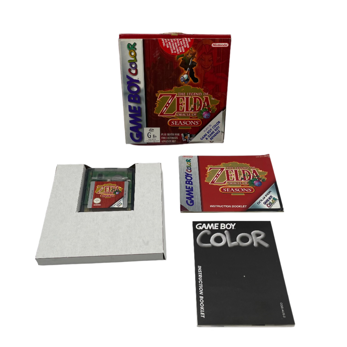 The Legend of Zelda Oracle of Seasons Game Boy Color Boxed Complete