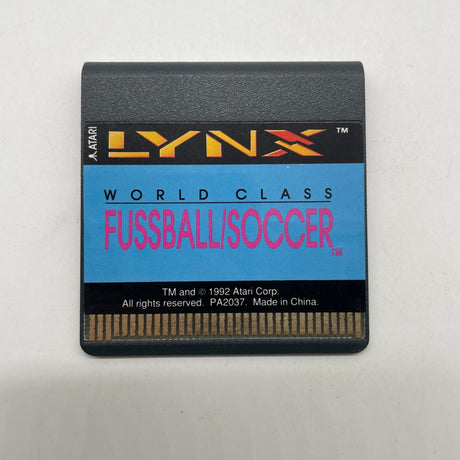 World Class Fussball/Soccer Atari Lynx Game Cartridge Only PAL