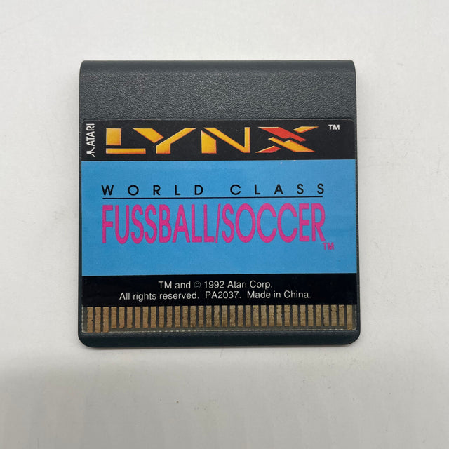 World Class Fussball/Soccer Atari Lynx Game Cartridge Only PAL