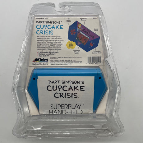 Bart Simpson Cupcake Crisis Brand New Handheld Electronic Video Game Console 1989-Trippy Trades