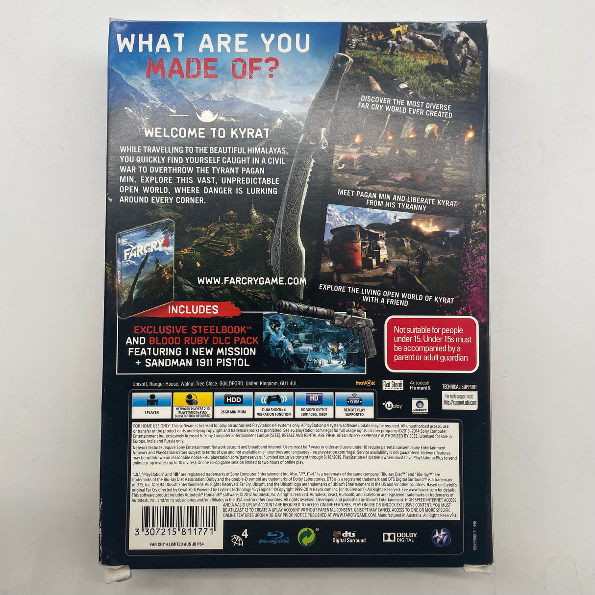 Far Cry 4 Blood Ruby Edition PlayStation 4 PS4 Steelbook Limited Edition