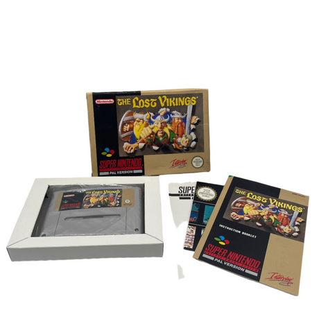 The Lost Vikings Super Nintendo Entertainment System SNES Game Boxed Complete
