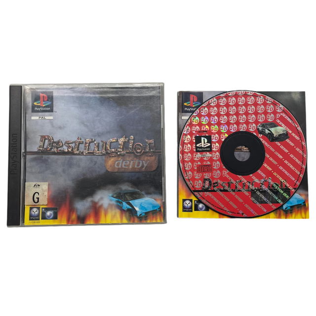 Destruction Derby PlayStation 1 PS1 Game + Manual PAL