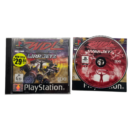 WDL World Destruction League WarJetz PlayStation 1 PS1 Game + Manual PAL