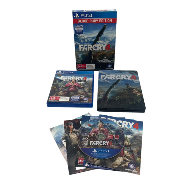 Far Cry 4 Blood Ruby Edition PlayStation 4 PS4 Steelbook Limited Edition