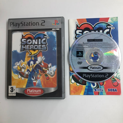 Sonic heroes PS2 Playstation 2 Game + Manual PAL 05A4