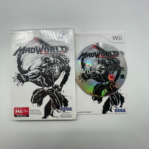 Mad World Nintendo Wii Game + Manual PAL 05A4