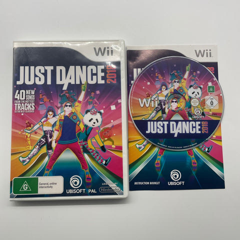 Just Dance 2018 Nintendo Wii Game + Manual PAL 05A4