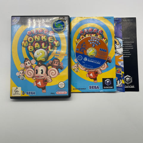 Super Monkey Ball 2 Nintendo Gamecube Game + Manual PAL 05A4