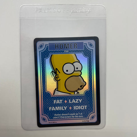 Simpsons Homer 2003 CCG Foil Star Card 2/156 05A4