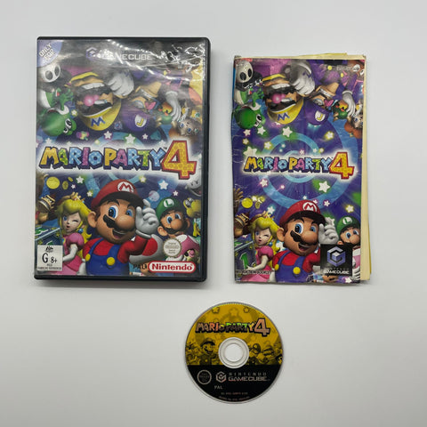 Mario Party 4 Nintendo Gamecube Game + Manual PAL 05A4