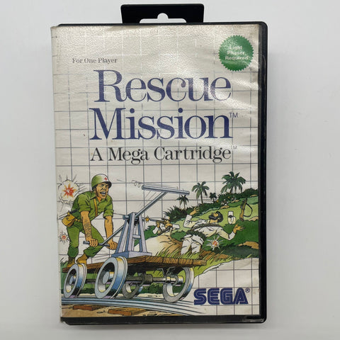 Rescue Mission Sega Master System Game PAL 05A4