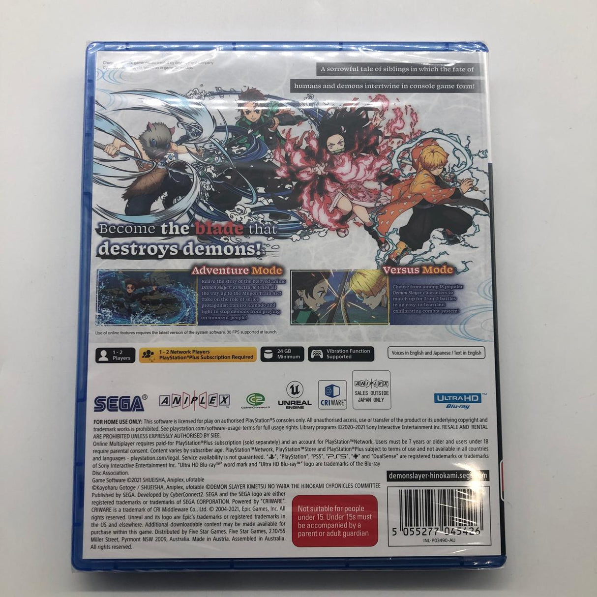 Demon Slayer The Hinokami Chronicles PS5 Playstation 5 Game Brand New