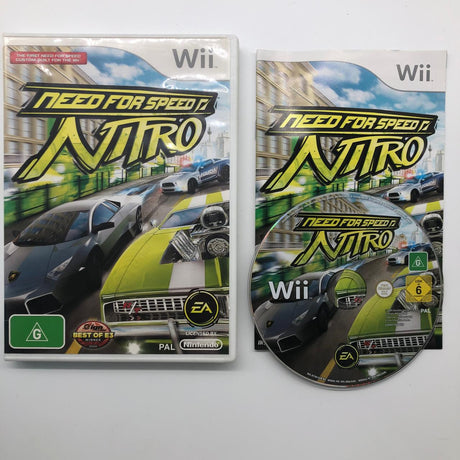 Need For Speed Nitro NFS Nintendo Wii Game + Manual PAL