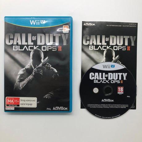 Call Of Duty Black OPS II 2 COD Nintendo Wii U Game + Manual PAL