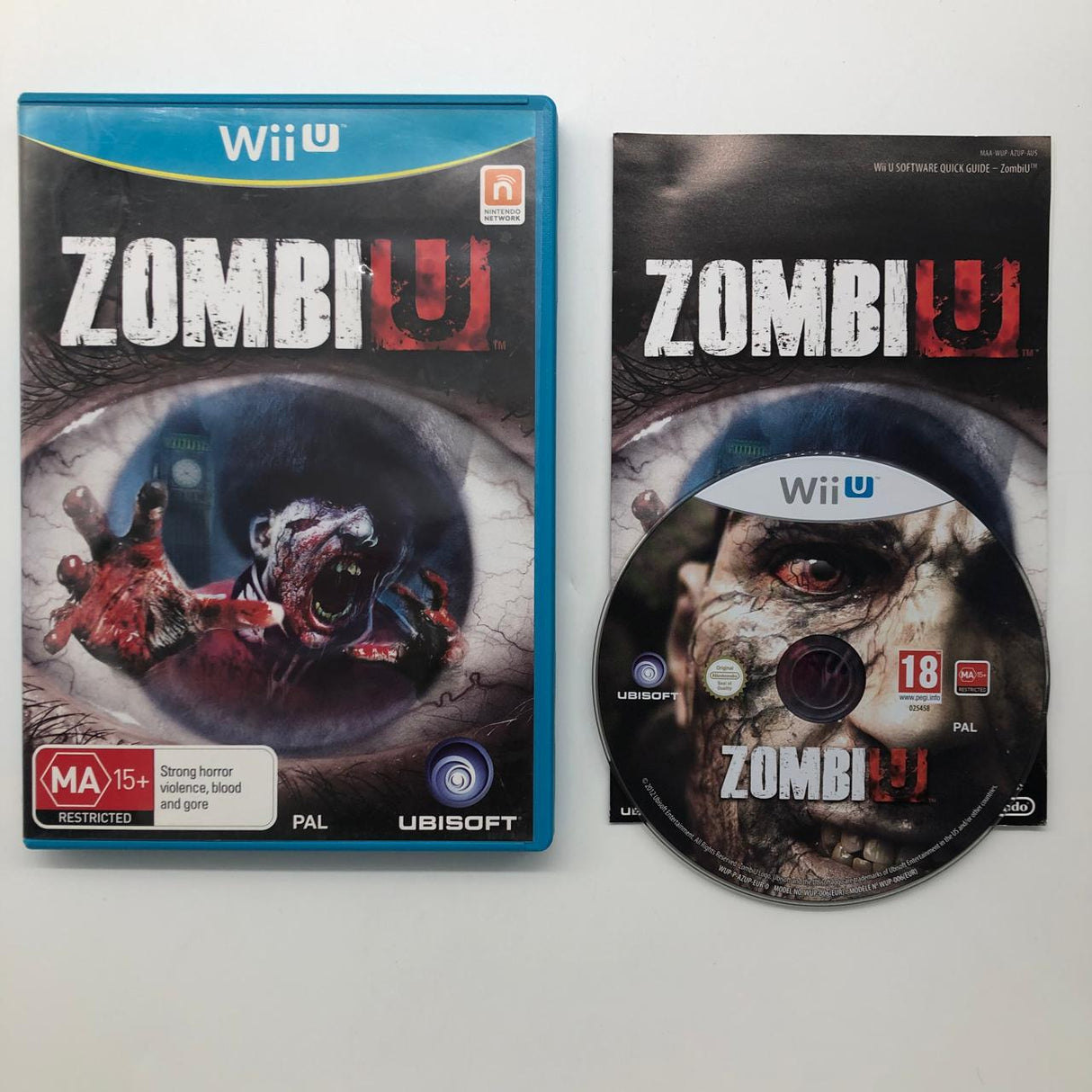 Zombi U Nintendo Wii U Game + Manual PAL 28A4 - Trippy Trades 