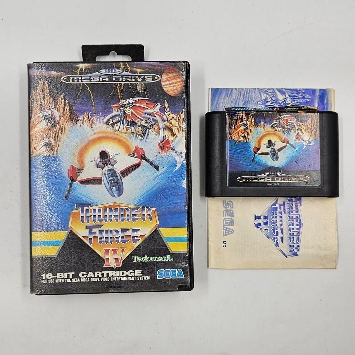 Thunder Force IV 4 Sega Mega Drive Game + Manual PAL 9JE4 - Trippy Trades 