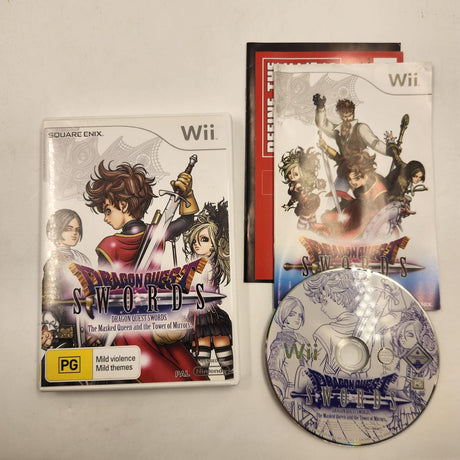 Dragon Quest Swords The Masked Queen And The Tower Of Mirrors Nintendo Wii Game + Manual PAL