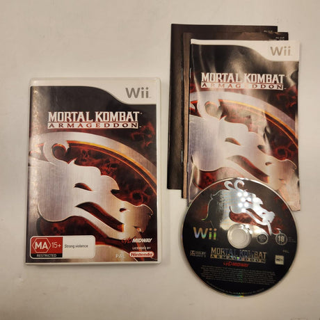 Mortal Kombat Armageddon Nintendo Wii Game + Manual PAL