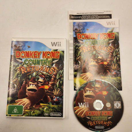 Donkey Kong Country Returns Nintendo Wii Game + Manual PAL