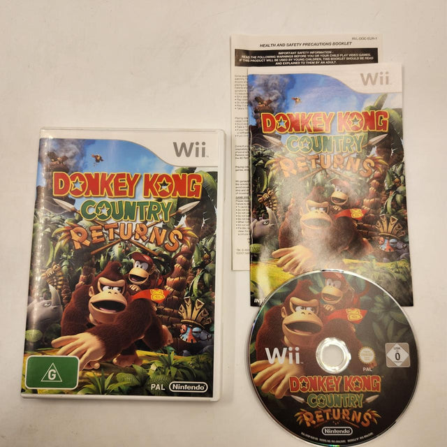 Donkey Kong Country Returns Nintendo Wii Game + Manual PAL