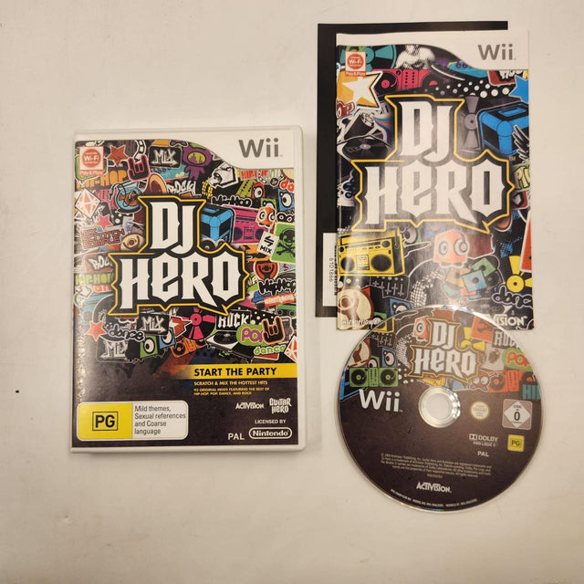 DJ Hero Nintendo Wii Game + Manual PAL
