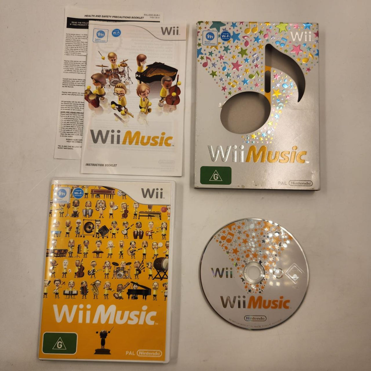 Wii Music Nintendo Wii Game + Manual Slipcase PAL 28JY4 - Trippy Trades 