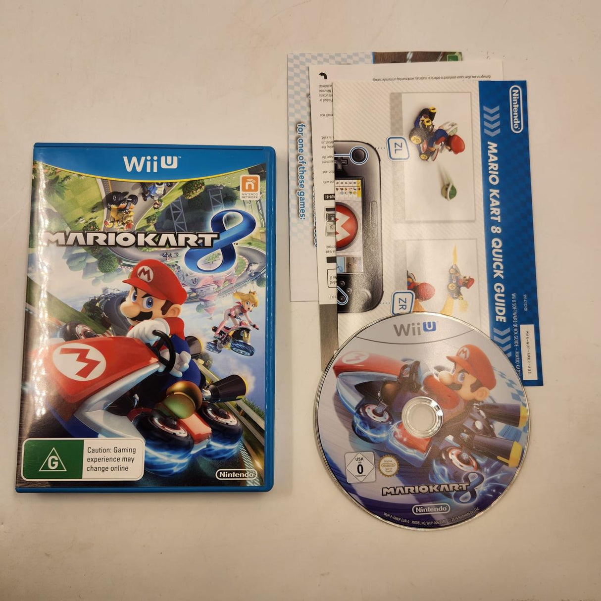 Mario Kart 8 Nintendo Wii U Game + Manual PAL