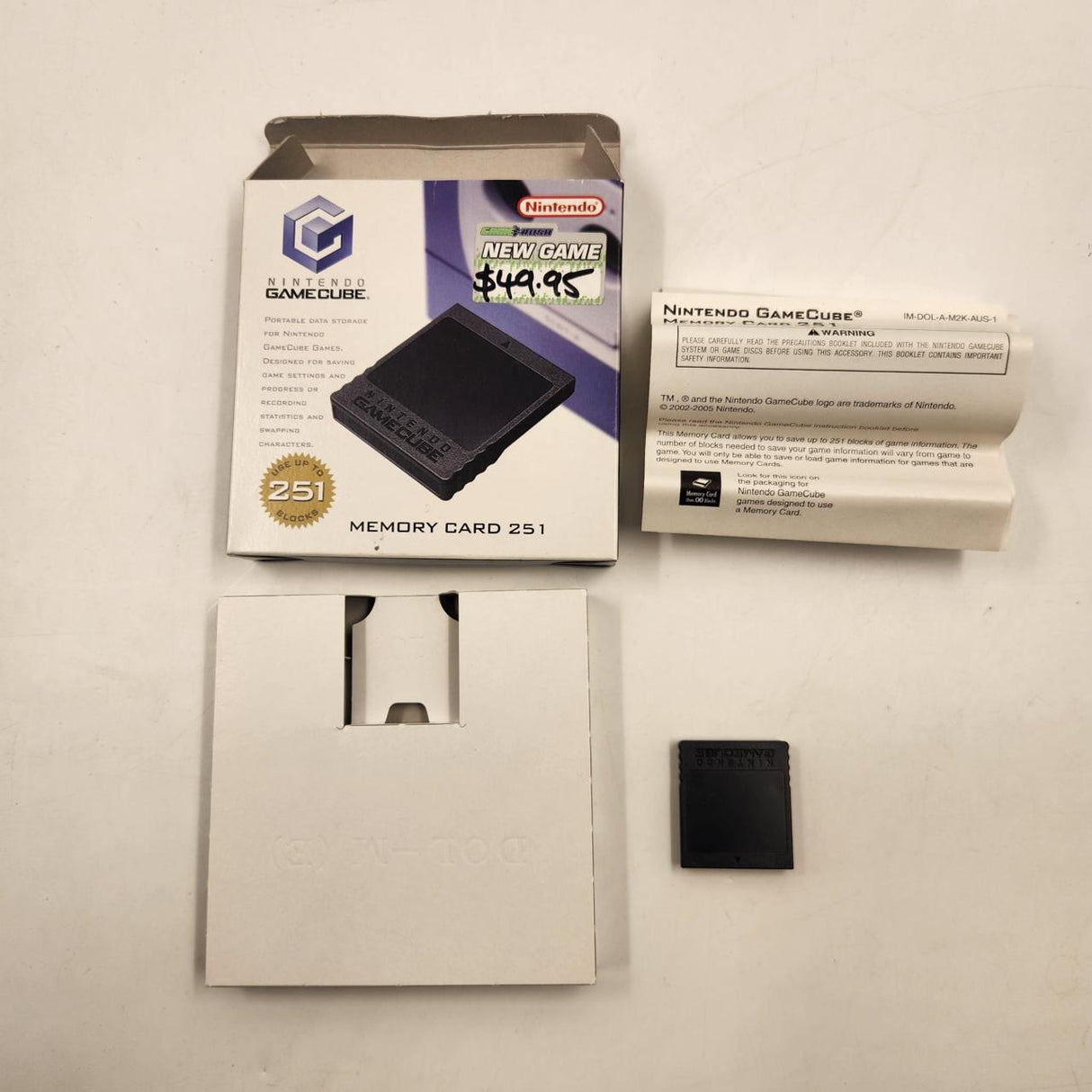 Nintendo 251 Memory Card Gamecube Black 28JY4 - Trippy Trades 