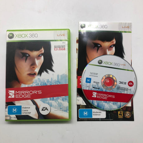 Mirrors Edge Xbox 360 Game + Manual PAL