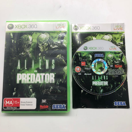 Aliens VS Predator Xbox 360 Game + Manual PAL