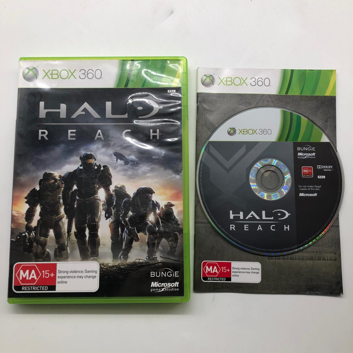 Halo Reach Xbox 360 Game + Manual PAL