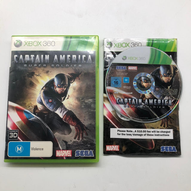 Captain America Super Soldier Xbox 360 Game + Manual PAL