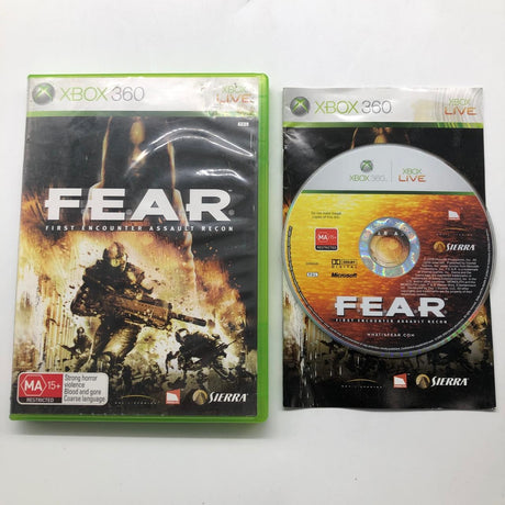 Fear First Encounter Assault Recon Xbox 360 Game + Manual PAL