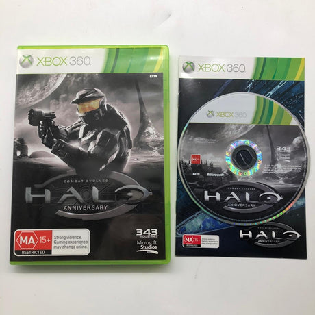 Combat Evolved Halo Anniversary Xbox 360 Game + Manual PAL