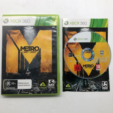 Metro Last Night Xbox 360 Game + Manual PAL