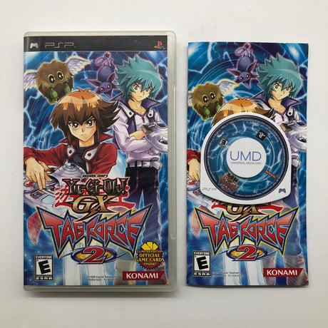 Yu-Gi-Oh! GX Tag Force 2 PSP Playstation Portable Game + Manual